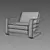 Restoration Hardware LAURENT Armchair 3D model small image 3