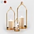 Elegant Brass Lanterns: Candle Holders & Decorative Accents 3D model small image 4