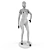 Transparent Female Mannequin 3D model small image 3