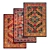 Versatile Carpet Set: High-Quality Textures 3D model small image 1