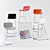 Contemporary "Line" Bar Stool - Durable & Stylish 3D model small image 2