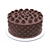 Decadent Chocolate Cake 3D model small image 1