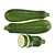 4k PBR Zucchini with V-Ray Conversion 3D model small image 2