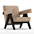 Cassina Capitol Armchair: 3ds MAX + Vray 3D model small image 1