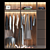 Modern Wardrobe Cabinet (1800x600x2030) 3D model small image 2