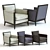 Sleek Bradley Armchair: 3D Model 3D model small image 1