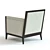 Sleek Bradley Armchair: 3D Model 3D model small image 3