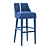 Elegant Polaire Barstool: Contemporary Design 3D model small image 1