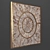 Vintage Wood Wall Panel 3D model small image 2