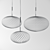 Sleek Spring Pendant Light 3D model small image 3