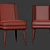 Elegant Diana Chair: Feminine Refinement 3D model small image 3