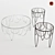 Italian Design Drapery Table 3D model small image 2