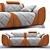 Lamborghini Casa Kate Sofa: Luxury in Your Living Room 3D model small image 1