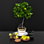 Luxury Lemon Tree: Decorative Set 3D model small image 1