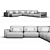 Transforming Modular Sofa Set 3D model small image 2