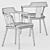 Elegant Tiara Sedia Chair by Porada 3D model small image 3