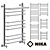 Nick L90 (g2) VP Heated Towel Rail 3D model small image 1