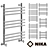 Nick LB1 Heated Towel Rail: Stylish and Customizable 3D model small image 1