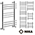 Nick LB2 Heated Towel Rail: Stylish and Customizable 3D model small image 1