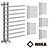 Nick LB4 Heated Towel Rail: Stylish and Customizable 3D model small image 1