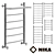 Nick LD_VP Heated Towel Rail - Stylish and Customizable 3D model small image 1