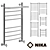 Nick LD_ (g) _VP Heated Towel Rail: Stylish, Customizable, and Functional 3D model small image 1