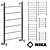 Nika LP Heated Towel Rail: Stylish, Versatile, Customizable 3D model small image 1