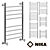 Nick LP_ (g) Heated Towel Rail: Stylish and Customizable 3D model small image 1