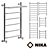 Nick LTP_VP Heated Towel Rail: Stylish and Versatile 3D model small image 1