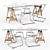 Sleek and Stylish Ikea Table Set 3D model small image 1