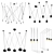 Designer Chandelier Collection: Vibia, Loft PAN, Favourite, and Wireflow 3D model small image 1