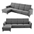 Luxury Faraday Sofa: Sleek Style & Supreme Comfort 3D model small image 3