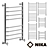 Nick LT_ (g) Heated Towel Rail: Stylish, Customizable, and Efficient 3D model small image 1