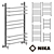 Sleek Electric Towel Rail: Nick L90_P 3D model small image 1