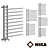 Luxury Ajur Heated Towel Rail 3D model small image 1