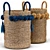 Coastal Charm Tassel Basket 3D model small image 1