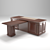 Executive Office Table 3D model small image 1