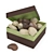 Gourmet 3D Chocolate Hearts 3D model small image 1