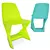 Vibrant Outdoor Plastic Chair 3D model small image 1