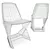 Vibrant Outdoor Plastic Chair 3D model small image 2