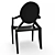 Sleek Modern Ghost Chair 3D model small image 2