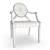 Sleek Modern Ghost Chair 3D model small image 3