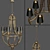 Elegant Moreaux L Chandelier 3D model small image 1