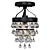 Calypso 2013: Mini Chandelier with Elegant Design 3D model small image 1