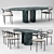 Sleek and Stylish Cappellini 01 Chair and Dolmen Table 3D model small image 1