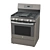 Versatile Standing Gas Range 3D model small image 1