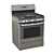 Versatile Standing Gas Range 3D model small image 2