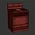 Versatile Standing Gas Range 3D model small image 3