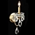 Elegant Schonbek 1701 Crystal Sconce 3D model small image 1