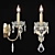 Elegant Schonbek 1701 Crystal Sconce 3D model small image 2